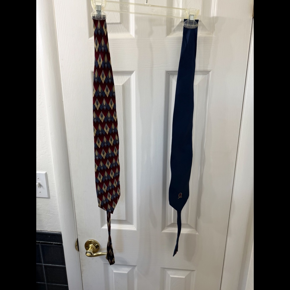 2 100% Silk Ties